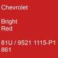 Preview: Chevrolet, Bright Red, 81U / 9521 1115-P1 861.